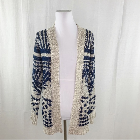 Pink Rose Aztec patterned open cardigan NWT - Picture 1 of 16